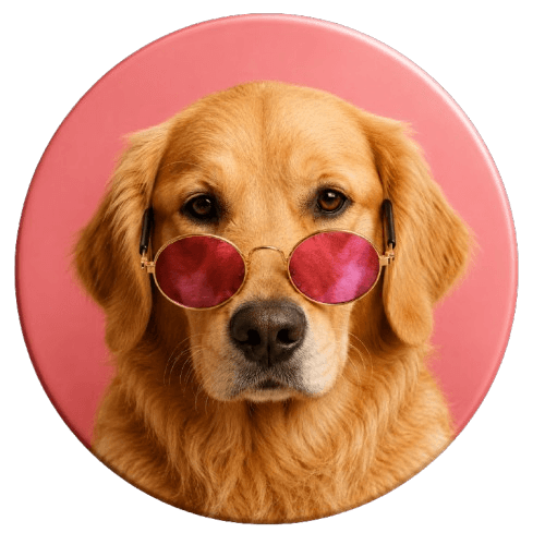 Ilustración de perro — cómo dar las gotas de bienestar