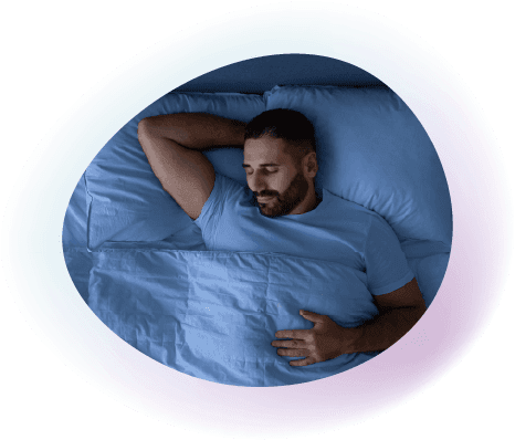 Illustration of a person resting